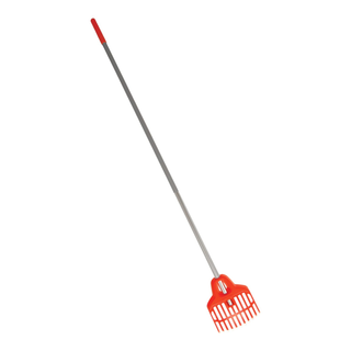 Corona RK 45008 LittleLOAD Shrub Rake, 8 in. Head, 11 Tines, Aluminum Handle