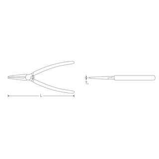 Stahlwille 65456102 Outside Circlips Pliers
