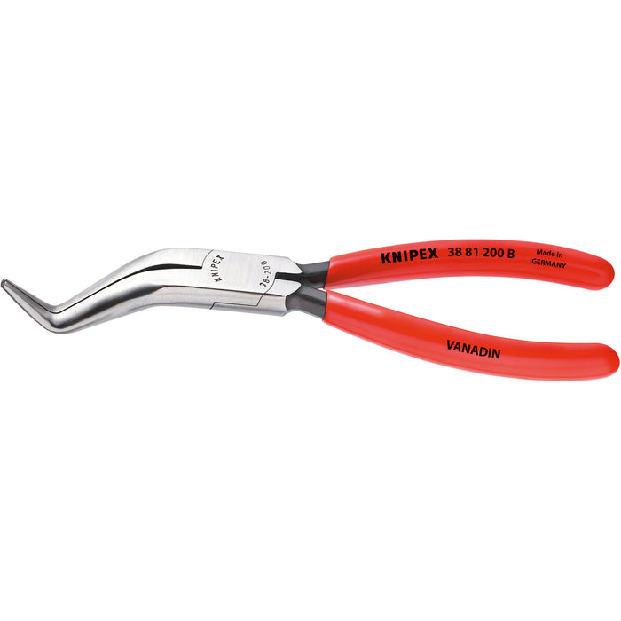 Knipex 38 81 200 B 8" Long Nose Pliers without Cutter-Double Angled