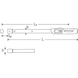 Stahlwille 96502100 Electromechanical Torque Wrench 100-1000Nm