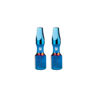Spyder 19037 Mach-Blue SQ2 1/4-in x 1-in Square Impact Driver Bit 2 Piece