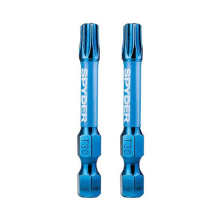Spyder 19055 Mach-Blue T30 1/4-in x 2-in TORX® Impact Driver Bit 2 Piece