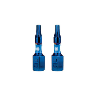 Spyder 19039 Mach-Blue T10 1/4-in x 1-in TORX® Impact Driver Bit 2 Piece