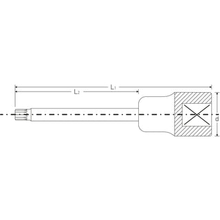 Stahlwille 03261414 3054X 1/2" XZN Socket, M14