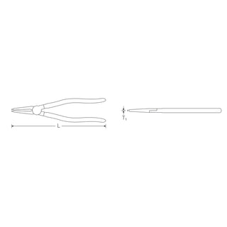 Stahlwille 65434100 Circlip pliers for internal circlips