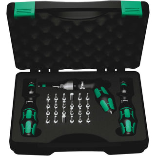 Wera 7440/41/42 Kraftform torque screwdriver set 0.3-6.0 Nm, 27 pieces