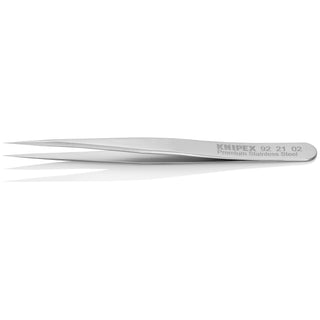 Knipex 92 21 02 4 3/4" Premium Stainless Steel Gripping Tweezers-Needle-Point Tips