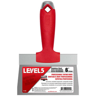 Level5 5-516 6" Stainless Steel Taping Knife with Composite Handle