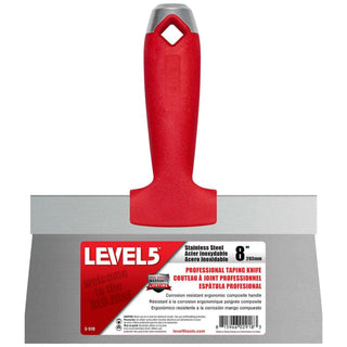 Level5 5-518 8" Stainless Steel Taping Knife with Composite Handle