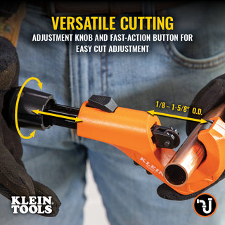 Klein Tools 50061 Quick-Adjust Tubing Cutter, 1 5/8"