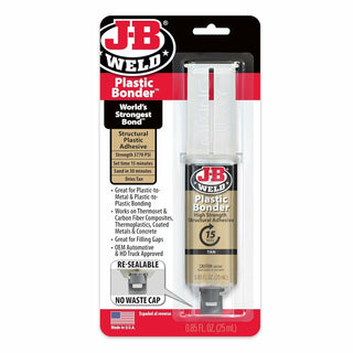 J-B Weld 50133 PlasticBonder Epoxy Syringe, 25 mL