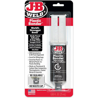 J-B Weld 50139 PlasticBonder Epoxy Syringe, 25 mL