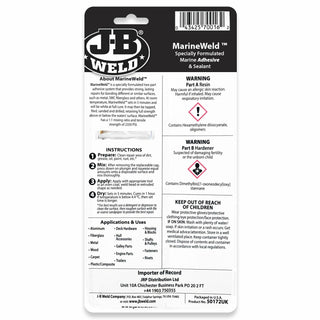 J-B Weld 50172 MarineWeld Epoxy Syringe, 25 mL