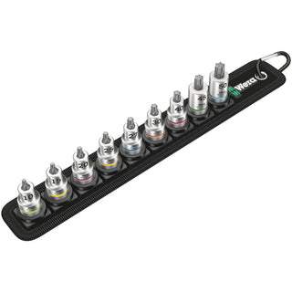 Wera Belt B 3 TORX® HF Zyklop bit socket set with holding function, 3/8" drive, 9 pieces