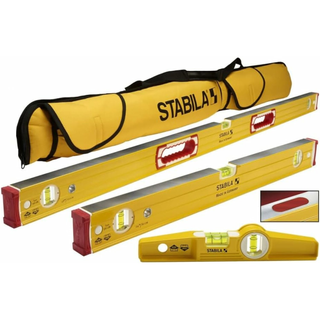 Stabila 48380 Magnetic Level Set Kit - 48"/24" Torpedo and Case