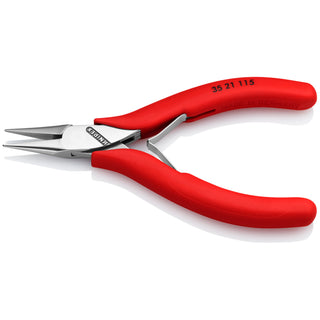 Knipex 35 21 115 4 1/2" Electronics Gripping Pliers-Half Round Tips