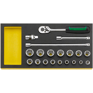 Stahlwille 96830357 TCS 456/16/4 MF 3/8 tools in TCS inlay