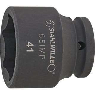 Stahlwille 25010022 55IMP 3/4" 6-pt Impact Socket, 22 mm
