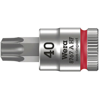 Wera 8767 A HF TORX® Zyklop bit socket with holding function, 1/4" drive, TX 40 x 100 mm