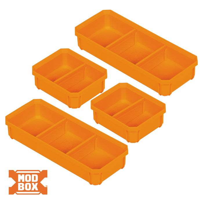 Klein Tools 54810MB MODbox Replacement Bins, Short, 4-Pack