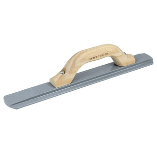 Kraft Tool CF070RE 16" x 2-1/4" Round End Magnesium Hand Float with Wood Handle