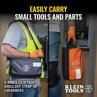 Klein Tools 55579 Double Zipper Tool Bag, 2-Pack