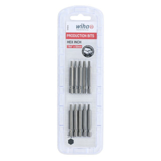 Wiha Tools 74312 7/64" x 74mm Hex Power Bit, 10 Pack