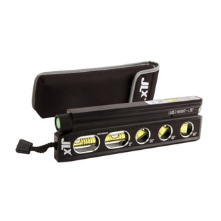 Johnson 5700-0800LZR JLX 8" Magnetic Billet Torpedo Laser Level with GreenBrite Technology