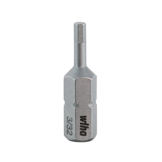 Wiha Tools 71330 Hex Inch Insert Bits, 3/32" x 25 mm, 10 Pk.