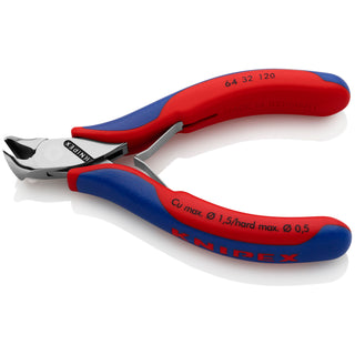 Knipex 64 32 120 4 3/4" Electronics End Cutting Nippers