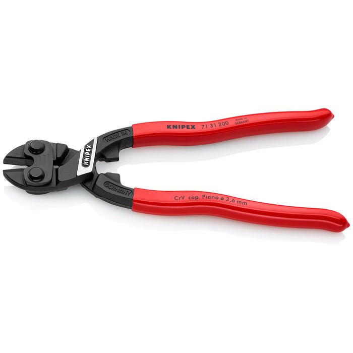Knipex 71 31 200 SBA 8" CoBolt® High Leverage Compact Bolt Cutters-Notched Blade