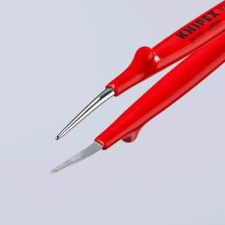 Knipex 92 27 62 6" Stainless Steel Gripping Tweezers-Pointed Tips-1000V Insulated