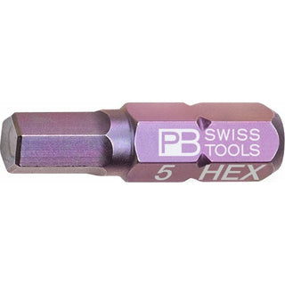 PB Swiss PB C6.210/5 PrecisionBit, Design C 6.3 (1/4 Inch), 5mm x 25mm