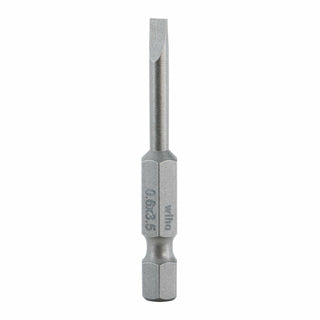 Wiha Tools 74006 3.5mm x 50mm Slotted Power Bit, 10 Pack