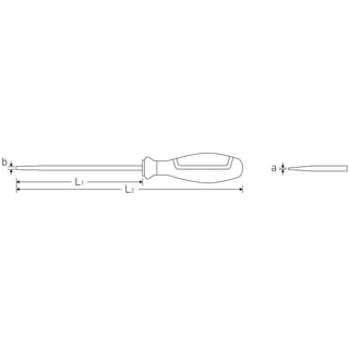 Stahlwille 46603030 4660 VDE DRALL+ 3 x 100mm Insulated Slotted Screwdriver