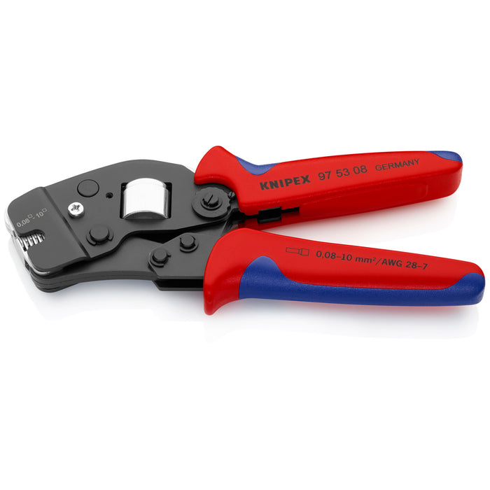 Knipex 97 53 08 7 1/2" Self-Adjusting Crimping Pliers For Wire Ferrules