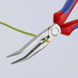 Knipex 26 22 200 8" Long Nose 40° Angled Pliers with Cutter