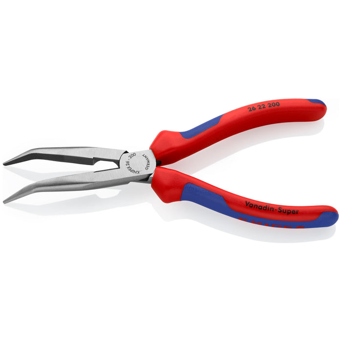Knipex 26 22 200 8" Long Nose 40° Angled Pliers with Cutter