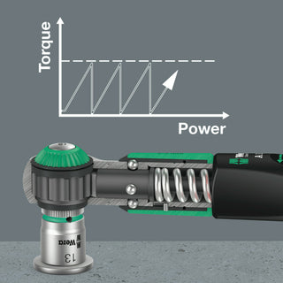 Wera Safe-Torque A 1 Set 1, 1/4" square head drive, 2-12 Nm, 10 pieces