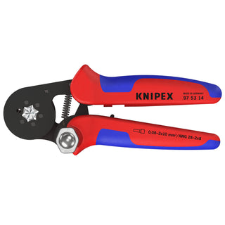 Knipex 97 53 14 7 1/4" Self-Adjusting Crimping Pliers For Wire Ferrules