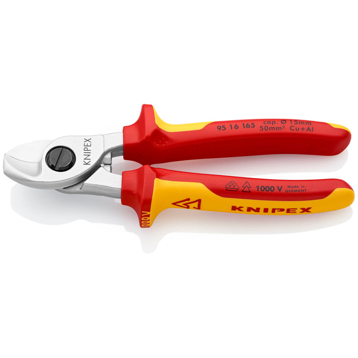 Knipex 95 16 165 6 1/2" Cable Shears-1000V Insulated
