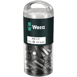 Wera 855/1 Z DIY 100 bits, PZ 1 x 25 mm, 100 pieces