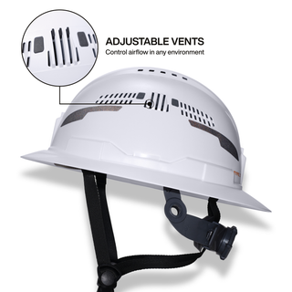 Klein Tools 60401T2 Type-2 Hard Hat, Vented Full Brim Style, White