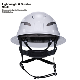 Klein Tools 60961T2 Class C Type-2 Hard Hat, Vented Full Brim with Strap, Black