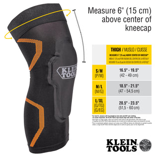 Klein Tools 60624 Knee Pad Compression Sleeve, L/XL