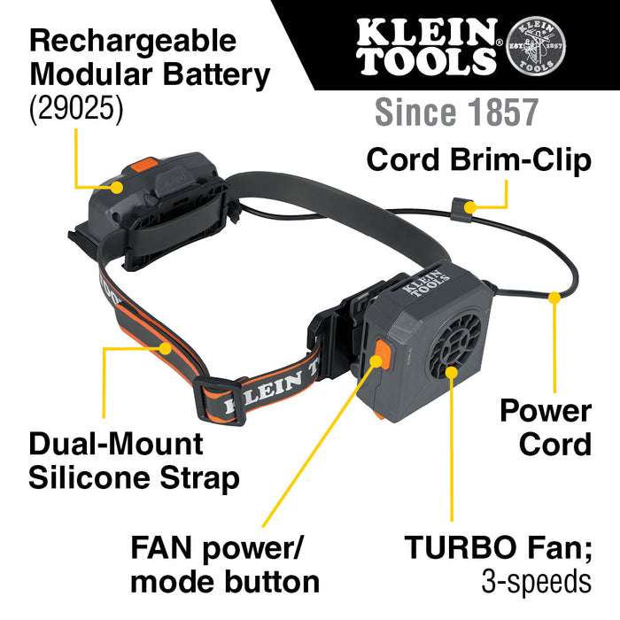 Klein Tools 60822 Hard Hat Turbo Fan, Replacement