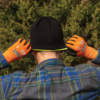 Klein Tools Winter Knit Dipped Gloves, Cut Level A1, Touchscreen