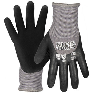 Klein Tools Winter Knit Dipped Gloves, Cut Level A4, Touchscreen