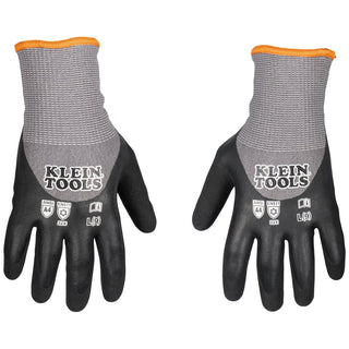 Klein Tools Winter Knit Dipped Gloves, Cut Level A4, Touchscreen