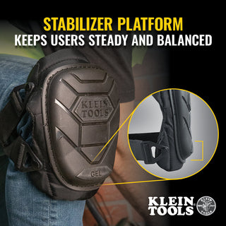 Klein Tools 60895 Semi-Round Stabilizer Knee Pad